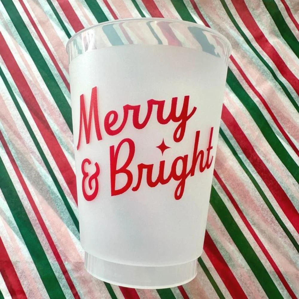 Durable Frosted Disposable Cups for Cold Beverages & Events
