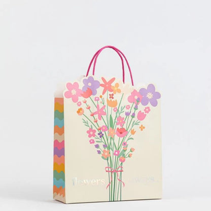 La nourriture écologique de recyclage d'impression personnalisée emporte les poignées de sac en papier kraft