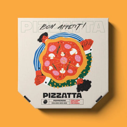 Customizable Pizza Boxes with Logo for Branding & Takeout