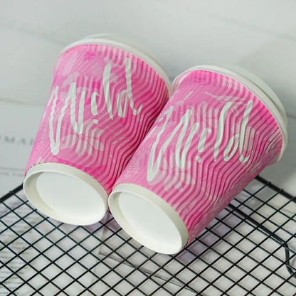 Textured Insulation Drinkware for Hot Beverage Takeout