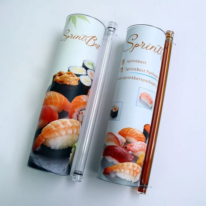Vertical Paper Sushi Tube Packaging for Takeout Brands