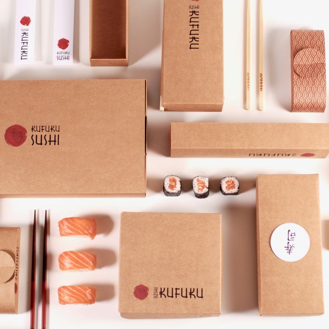 Custom Disposable Japanese Salad Rice Meal Sushi Packaging Takeaway Box
