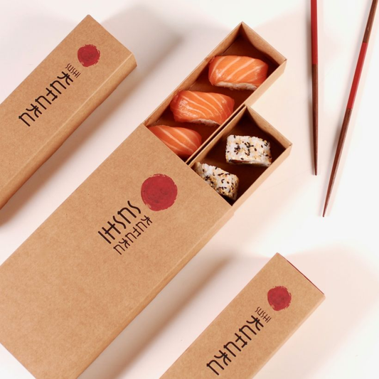 Ensalada japonesa desechable personalizada Comida de arroz Sushi Empaquetado Caja para llevar