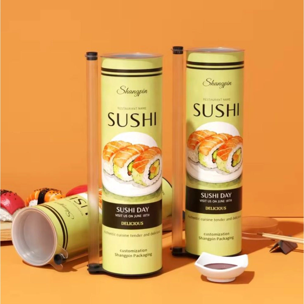 Disposable Paper Sushi Tube for Takeout Operations