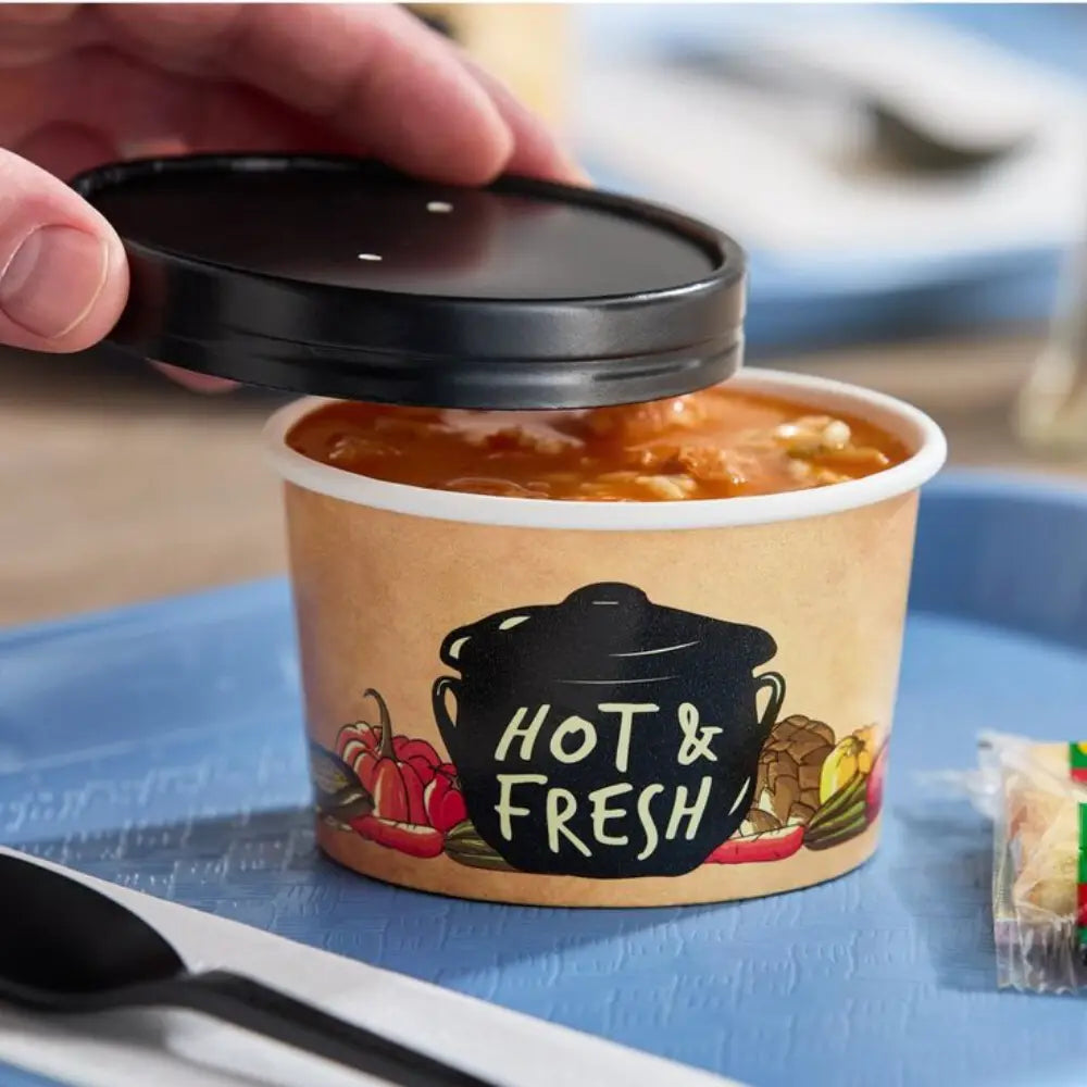 Durable Takeaway Bowls with Lids for Hot & Cold Foods