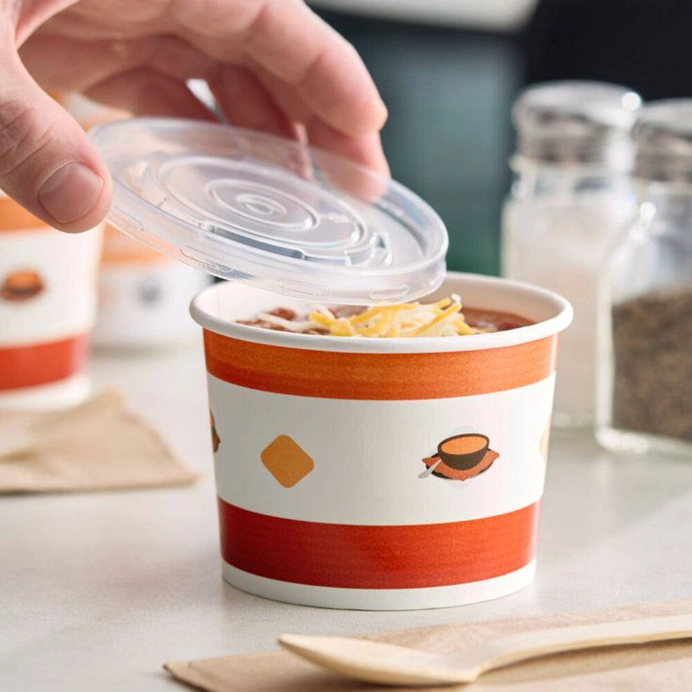 Durable Takeaway Bowls with Lids for Hot & Cold Foods