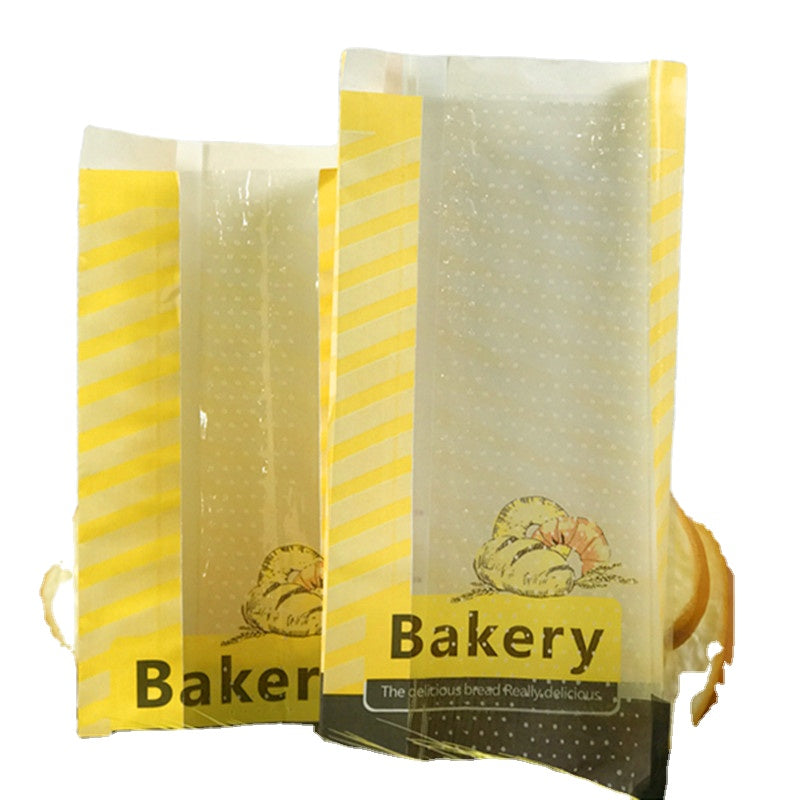 Disposable Auto Machine Make Food Bread Packing Paper Bag For Bread Bakery Bags With Window