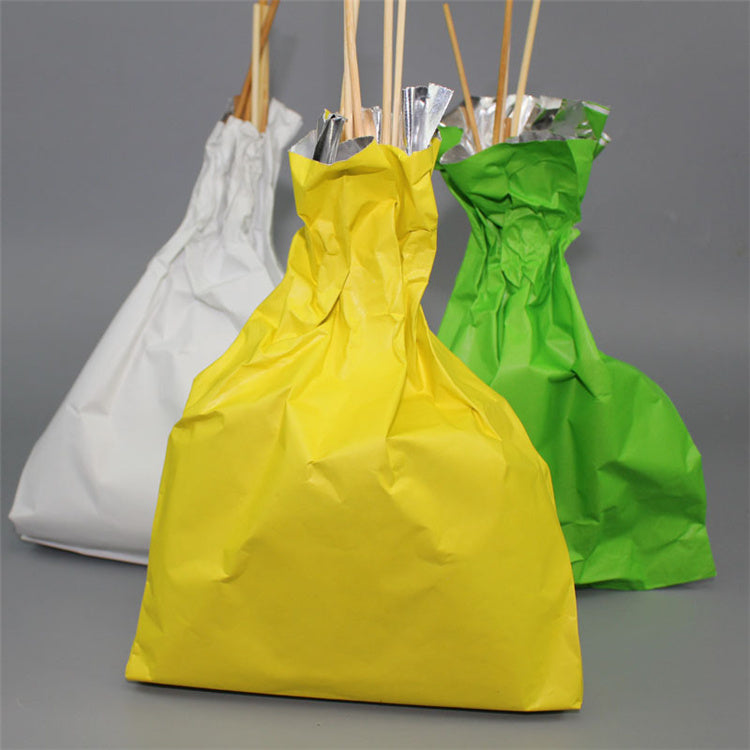 Disposable Hot Food Packing Bags Burger Sandwich Street Snacks Hot Dog Takeout Wrapping Paper Bag With Foil