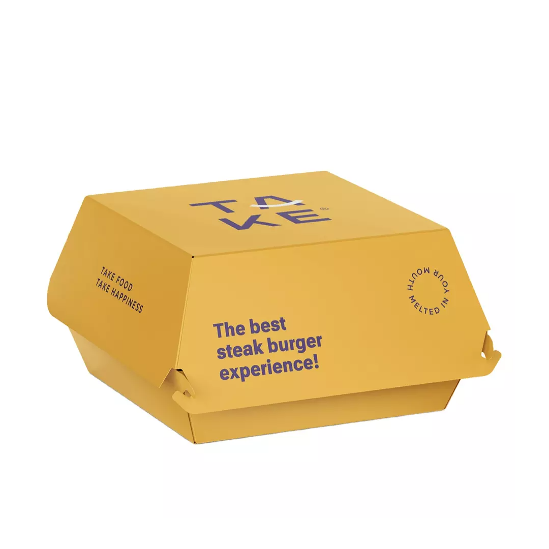 Recyclez les boîtes à lunch en papier kraft brun Kraft Lunch Box Food Take Away Boxes