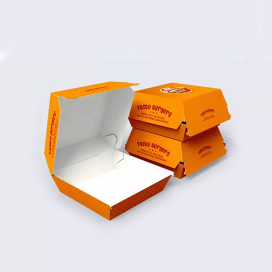 Boîte d'emballage de hamburger de personnalisation commerciale jetable