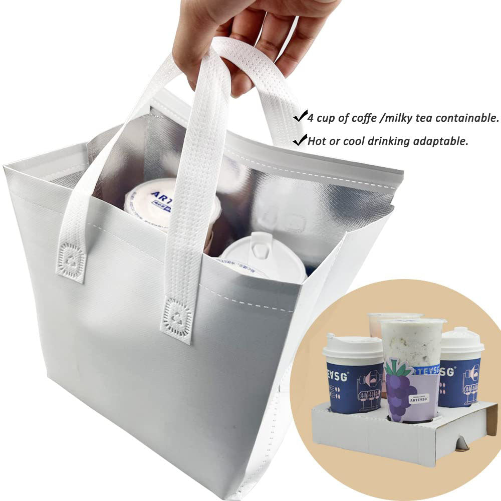 Good Price Black Cooler Bag Insulation Thermal Food Take Away Cooler Bags With Custom Printed Logo