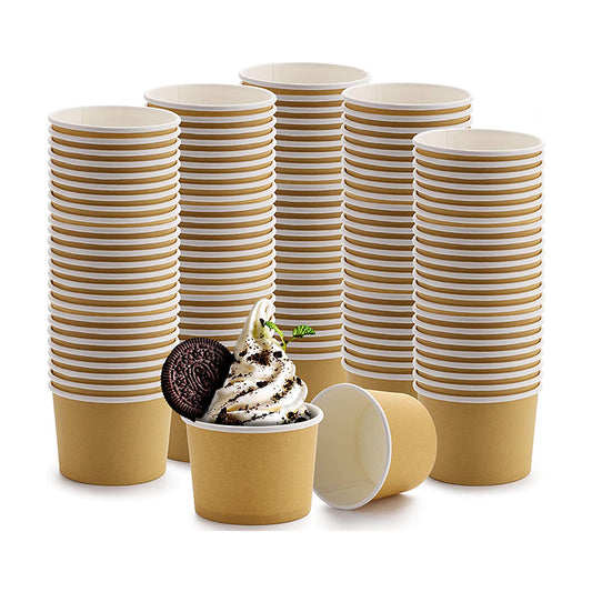 Factory Supply Attractive Price Disposable 8 Oz Cream Cup Sizes Ice Cream Paper Cup