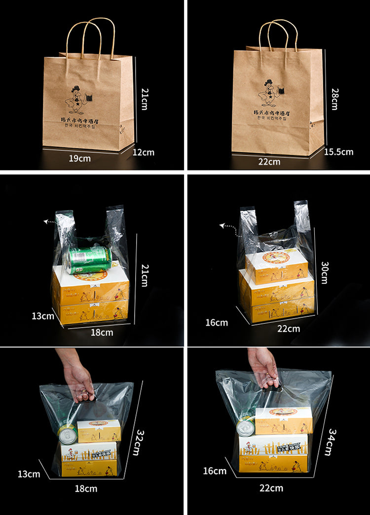 Embalaje de papel desechable personalizado Comida rápida para llevar Pollo frito y caja de patatas fritas