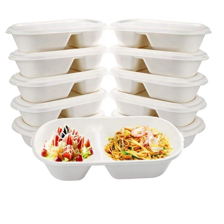 Bagasse Box Biodegradable Custom Food Takeout Containers