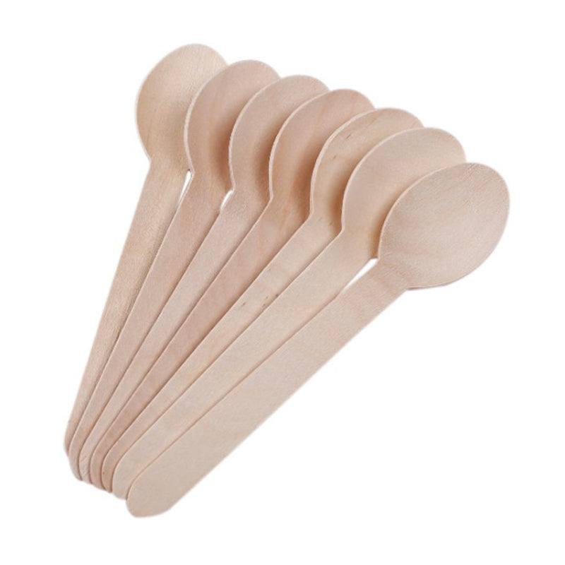 Eco-friendly Disposable Wooden Cutlery Set Spoon Fork
