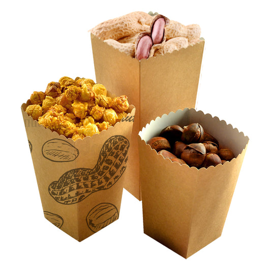 Custom Logo Factory Cheap Price Bbiodegradable Kraft Paper Popcorn Box Popcorn Buckets - Fastfoodpak