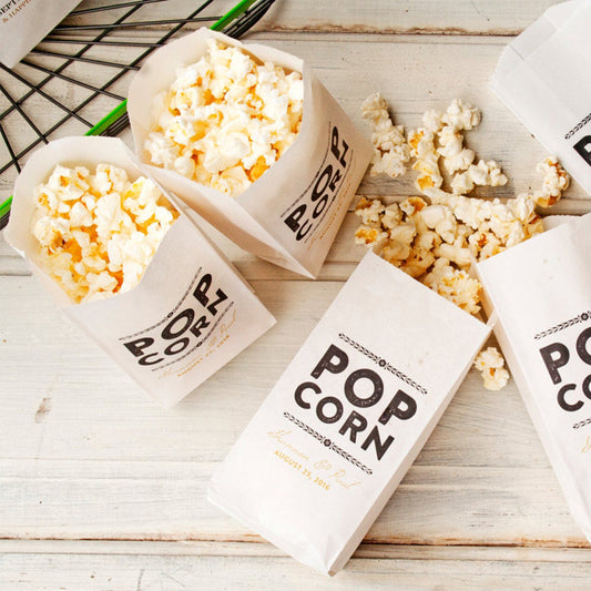 El logotipo personalizado imprimió el empaquetado biodegradable de las palomitas de maíz de las virutas de Kraft para llevar la bolsa de papel de la comida