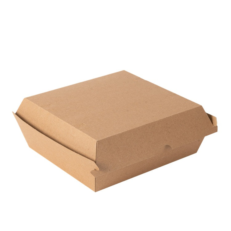 Recicle la comida de la caja de almuerzo de Kraft de la caja de almuerzo del papel de Kraft de Brown para llevar las cajas