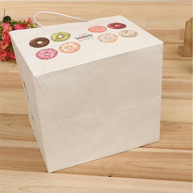 Customized donut paper packaging bags with your own logo