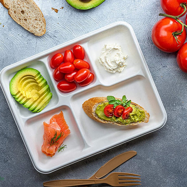 Custom Pulp Paper Food Container Paper Lunch Box Take Out Container Food Takeaway Box - Fastfoodpak
