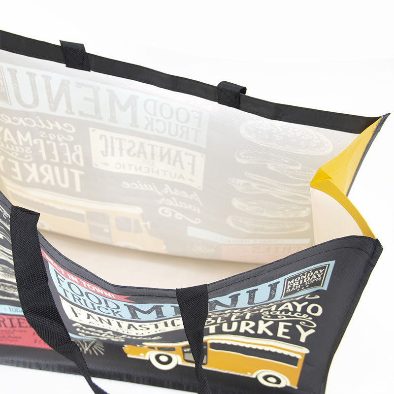 Reusable Storage Tote Custom Gift Folding Shopping PP Non Woven Tote Bag