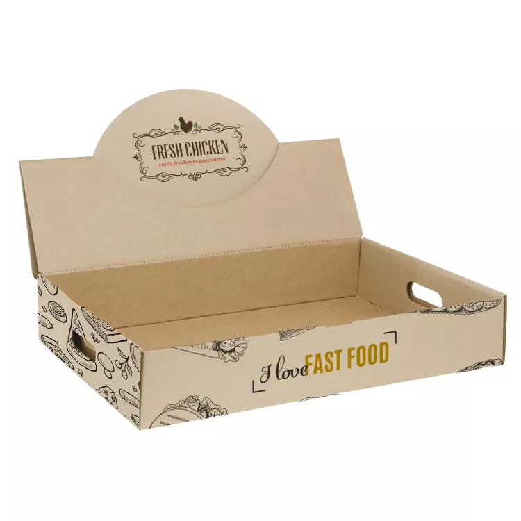 Custom Logo Takeout to Go Food Paper Container Cardboard Catering Takeaway Box