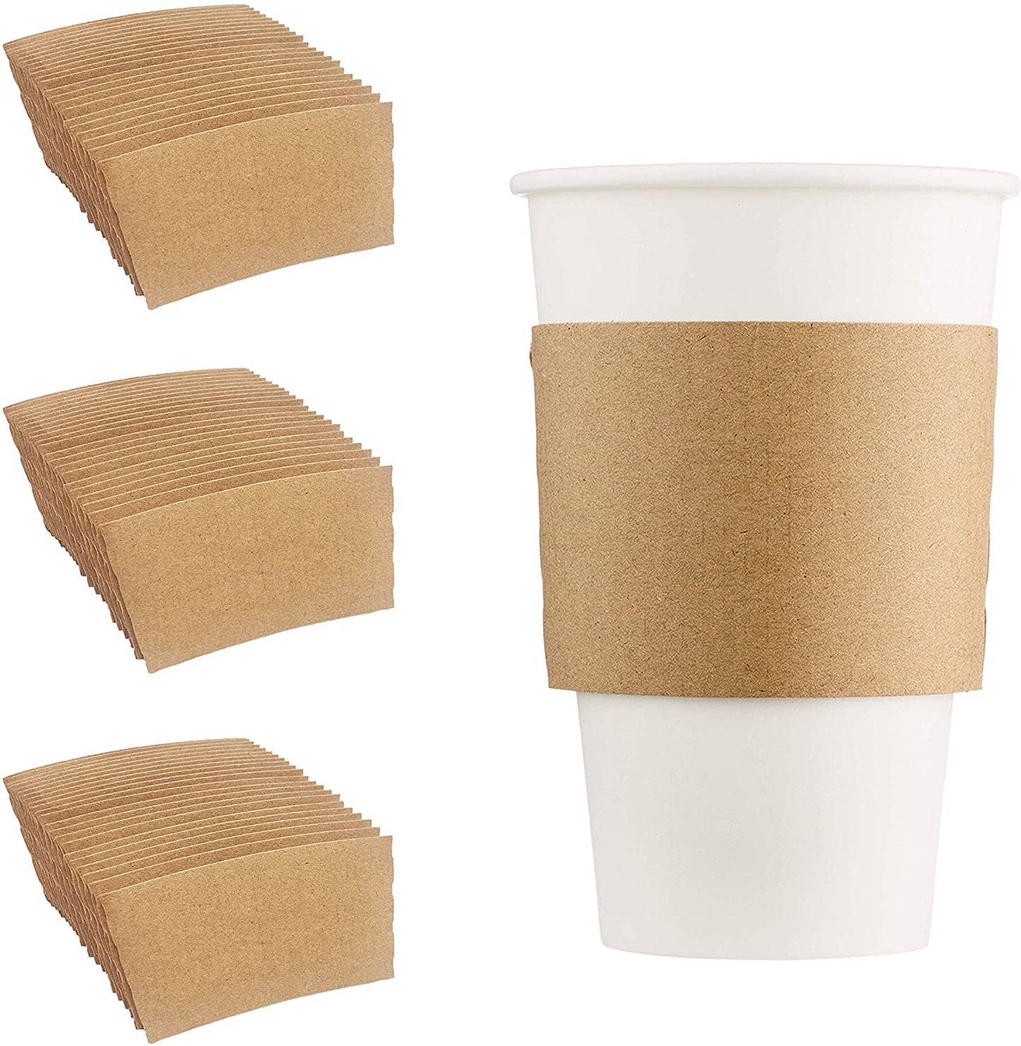 Manchon de tasse de papier de café de support de tasse de repassage résistant à la chaleur adapté aux besoins du client jetable