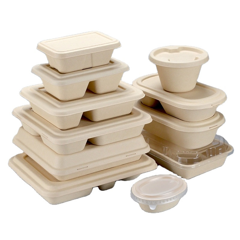 Biodegradable Pulp Paper Food Container Disposable Food Container Pape ...