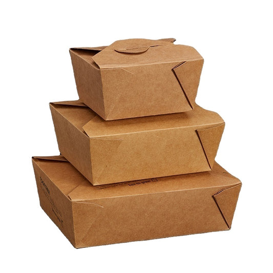 Restauration rapide en papier écologique jetable à emporter Boîtes d'emballage alimentaire de conteneur