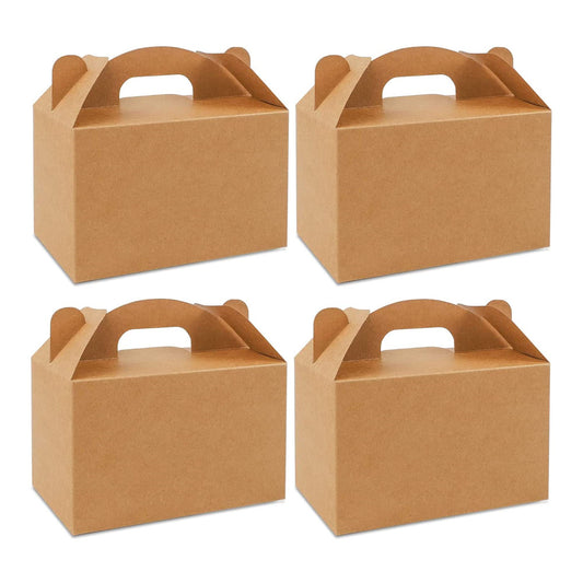Boîtes d'emballage alimentaire à emporter de gâteau de biscuit de Macaron de rouleau suisse de papier kraft fait sur commande avec la poignée