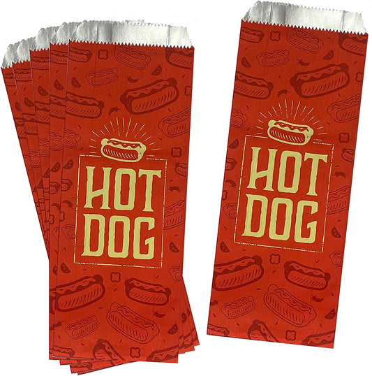 Sac en papier d'aluminium jetable Sacs à hot-dog Parfait pour les hot-dogs ou les longs sacs à salade