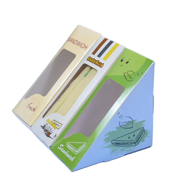 Custom Sandwich Breakfast Food Packaging Box with Window - Fastfoodpak