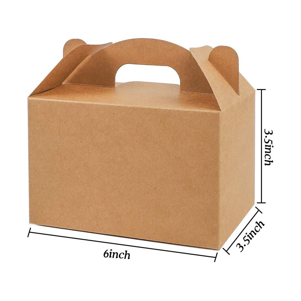 Boîtes d'emballage alimentaire à emporter de gâteau de biscuit de Macaron de rouleau suisse de papier kraft fait sur commande avec la poignée