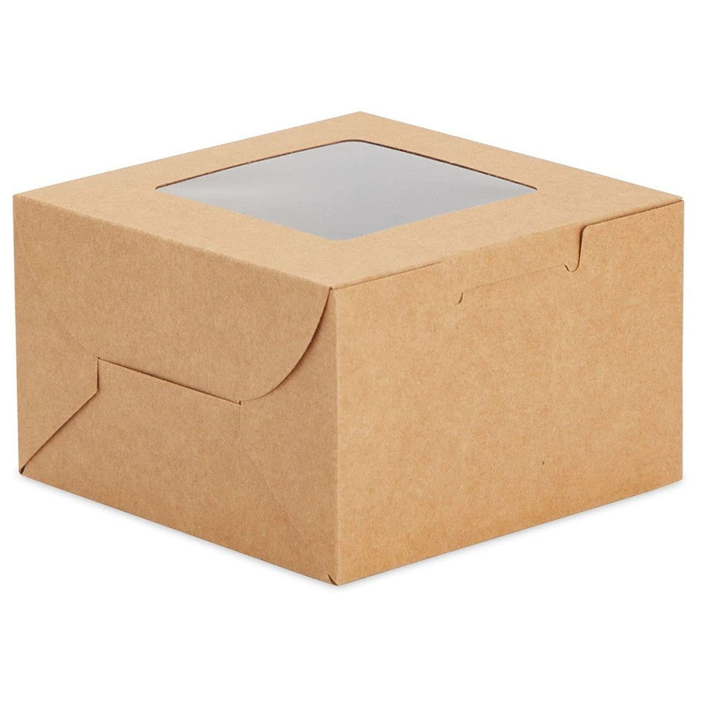 Personnalisez la boîte de papier ondulé kraft personnalisée avec Windows Cake Bakery