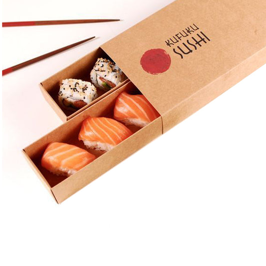Ensalada japonesa desechable personalizada Comida de arroz Sushi Empaquetado Caja para llevar