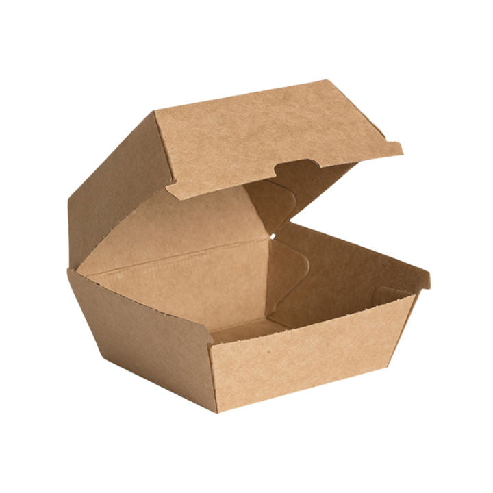 Le papier kraft compostable écologique emporte la boîte d'hamburger d'hamburger de nourriture