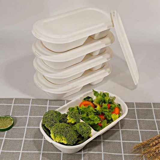 Plateau fast food en PP gris 34,5x26,5 cm, Emballages Ecologiques