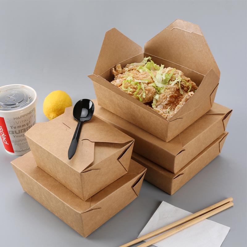 Wholesale Custom Disposable Takeaway Biodegradable Printed Paper Fast Food Packaging