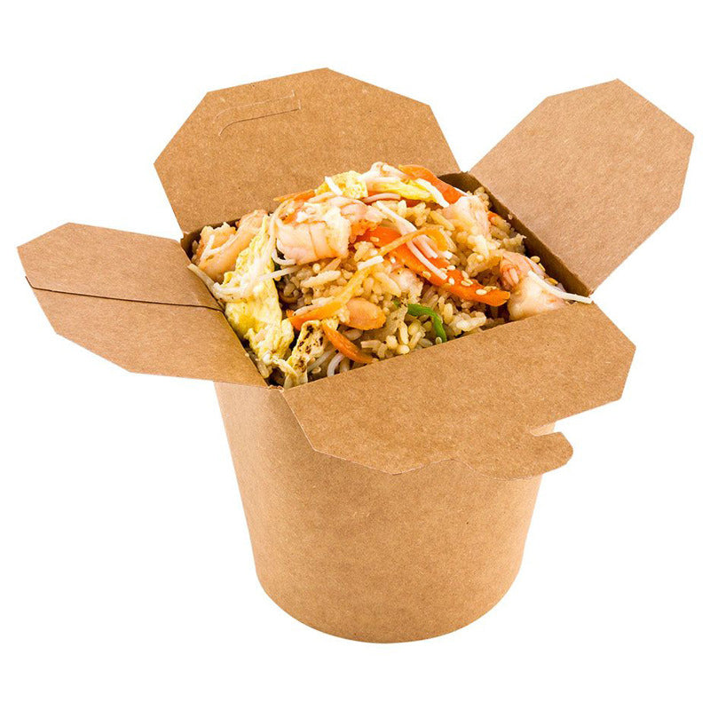 Boîtes de nouilles de papier jetables à emporter de boîte de papier d'emballage de nourriture biodégradable