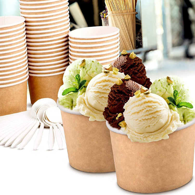 Factory Customized Disposable Cheap Price Food Salad  Plate Kraft Paper Bowl