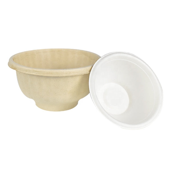 Custom Sugarcane Bowl Soup Paper Paper Bowl Paper Bowl Microwavable Heated - Fastfoodpak