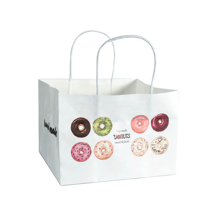 Sacs d'emballage en papier donut personnalisés avec votre propre logo 