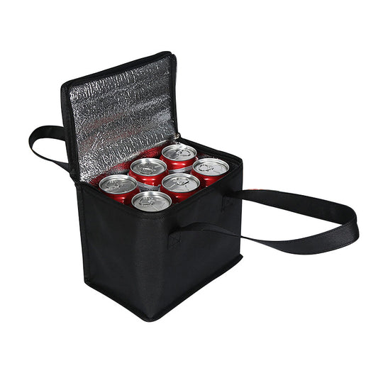 Bolso enfriador de latas con aislamiento personalizado, bolso enfriador de alimentos para picnic al aire libre no tejido