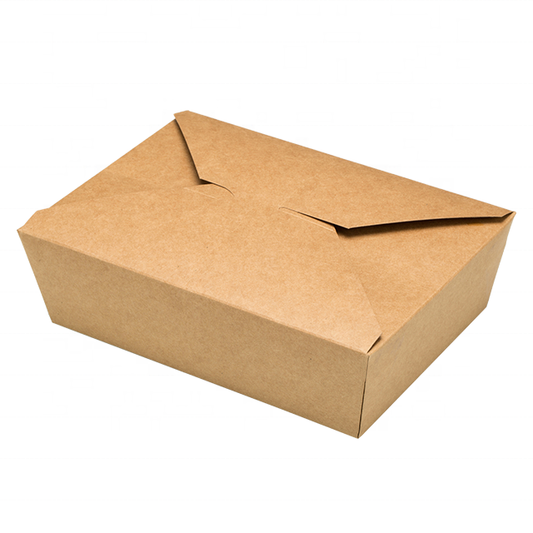 Boîte d'emballage de nourriture jetable de récipient de papier de fruit de salade de boîte de nourriture de papier kraft adaptée aux besoins du client