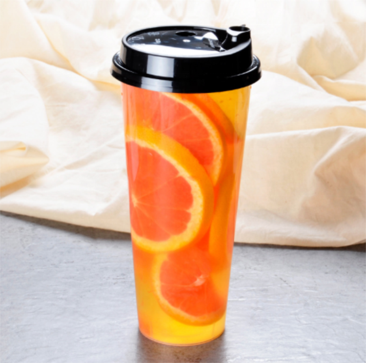 Tazas de té de burbujas de inyección de tazas de plástico PP con logotipo impreso personalizado para bebidas calientes/frías