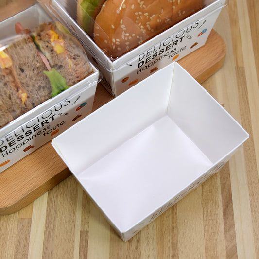 Personnalisé pour les boîtes de papier de casse-croûte d'aile de poulet frit de frites d'hamburger d'hamburger