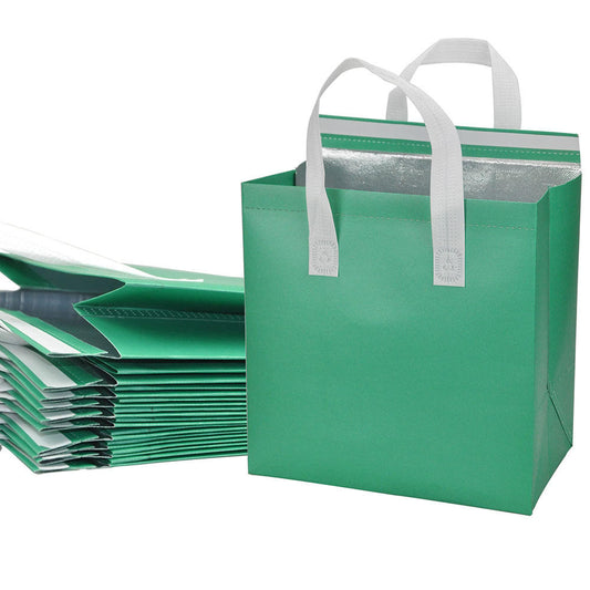 Good Price Black Cooler Bag Insulation Thermal Food Take Away Cooler Bags With Custom Printed Logo - Fastfoodpak