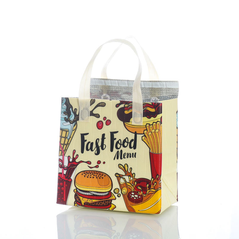Insulation Thermal Food Take Away Cooler Bags With Custom Printed Logo