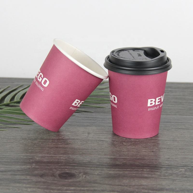Eco Friendly Disposable Single Wall Paper Cup for Coffee Drink Tea wit –  Fastfoodpak