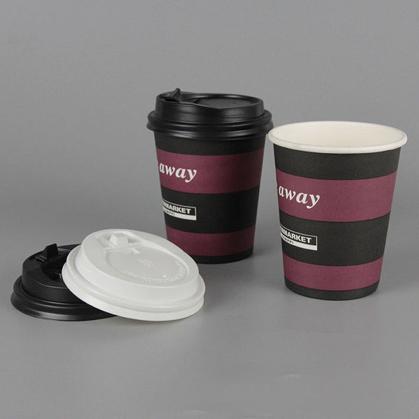 Eco Friendly Disposable Single Wall Paper Cup for Coffee Drink Tea with Custom Logo Printing - Fastfoodpak